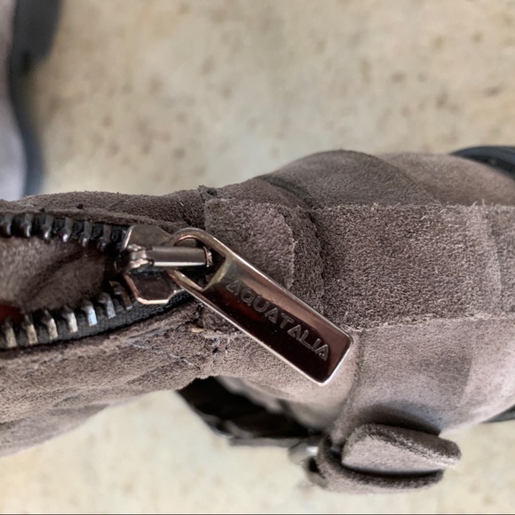 Aquatalia by Marvin K. Gray Quilted Boots Size 7 - Picture 9 of 9